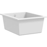  Kuhinjsko pomivalno korito z luknjo bel granit, (21670643) | Shoptok.si