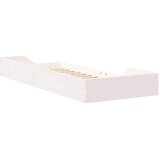  Krevetna konstrukcija Bijelo 90 x 220 cm Čvrsto borovo drvo | shoptok.hr