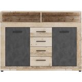 MID.YOU KOMODA, antracit, barve hrasta | Shoptok.si