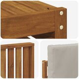  Set vanjskih sofa 5 kom. Prirodna i svijetlo siva Poliester | shoptok.hr