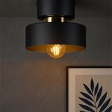  plafonsko svetlo ignia 1xE27/60W/230V crna/zlatna | Eponuda.com