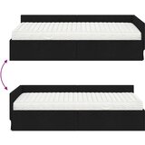  Kotni okvir postelje z matrico Drugo 2 pcs Črna blago, (5000121251) | Shoptok.si