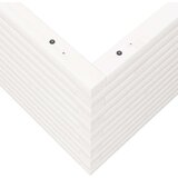 vidaXL Vrtna sadilica bijela 110x110x46 cm od masivne borovine | shoptok.hr