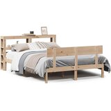 vidaXL Posteljni okvir brez vzmetnice 160x200 cm trdna borovina Cene