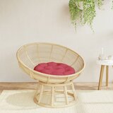  Okrugli jastuk crvena boja vina Ø 60 x 11 cm od tkanine Oxford | shoptok.hr