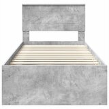  Krevetna konstrukcija Beton 90 x 200 cm Konstruirano drvo | shoptok.hr