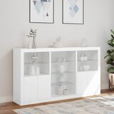  Komoda s LED svjetlima bijela 181,5x37x100 cm | Eponuda.com