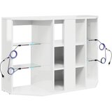  Kotni LED TV ormar Zidne Visoki sjaj bijela 100x40x68cm | shoptok.hr