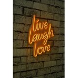 Wallity Zidna LED dekoracija Live Laugh Love, IP67, 375 cm, 12V, Žuta Cene