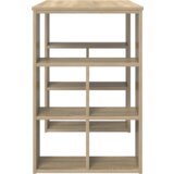 vidaXL Kotna miza Sonoma hrast MDF Srednja | Shoptok.si