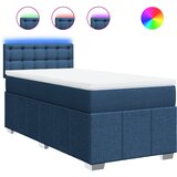 Maison Chic Box spring postelja - Vzmetna postelja z vzmetnico modra 90x190 cm blago SL17400, (21882713) | Shoptok.si