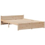vidaXL Knjižna postelja brez vzmetnice 120x200 cm trdna borovina | Shoptok.si