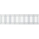  Gabionski uzdignuti krevet 4 pcs Srebrna | shoptok.hr
