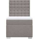  Krevet s oprugama i madracem smeđesivi 90x190 cm od tkanine | shoptok.hr