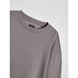 Sinsay Crewneck comfort fit majica dugih rukava s udjelom pamuka | shoptok.hr