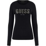 Guess Puloverji Ls Cn Reyna Logo Swtr Črna Cene