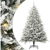  Umjetno prethodno osvijetljeno božićno drvce s kuglicama Zelena 210 cm | Shoptok.si
