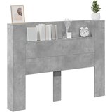  Uzglavlje Betonski sivi 140 x 16 5 x 103 5 cm Konstruirano drvo | shoptok.hr