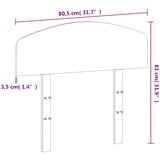  Uzglavlje voštano smeđe 75 cm od masivne borovine | shoptok.hr