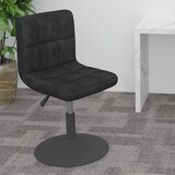 Furnova Vrtljiv barski stolček črno žamet, (21949338) | Shoptok.si
