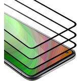 Cadorabo Xiaomi RedMi 10X 4G - Zaščitna folija v transparentno s čarno - 3-pack Kaljeno steklo za zaščito zaslona s trdoto 9H in 3D dotikom, (20548244) | Shoptok.si