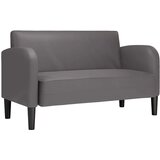 SOFA za dvije osobe siva 110 cm umjetna koža | Eponuda.com