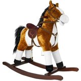  Konjić za ljuljanje sa zvučnim efektima svijetlosmeđi 74cm | shoptok.hr