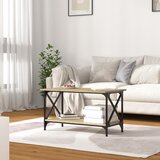  Stolić za kavu boja hrasta 80x45x45 cm od drva i željeza | Eponuda.com