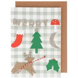 Meri Meri Božična voščilnica Merry Christmas - | Shoptok.si