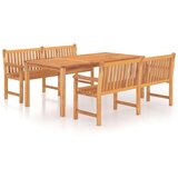  3-dijelni vrtni blagovaonski set od masivne tikovine | shoptok.hr