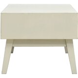  Stolić za kavu s 2 izrezbarene ladice sivi 110x50x40 cm drveni | shoptok.hr
