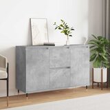  Komoda siva boja betona 101,5x35x70 cm od konstruiranog drva | shoptok.hr