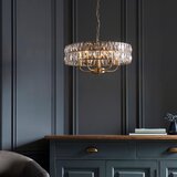  Endon 106244 - Luster na lancu CLIFTON 5xE14/6W/230V prečnik 50,5 cm mesing/prozirno | Eponuda.com
