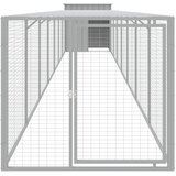  Kavez za kokoši s igralištem svjetlosivi 110x813x110 cm čelični | shoptok.hr