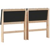 vidaXL tapecirano vzglavje črna 150 cm masivno borovo les | Shoptok.si