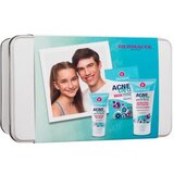 Dermacol AcneClear set: gel krema za obraz AcneClear Moisturising Gel-Cream 50 ml + čistilni gel AcneClear Antibacterial Face Wash Gel 150 ml + maska za obraz AcneClear Mask 2 x 8 ml + pločevinasta škatla za ženske | Shoptok.si