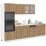 vidaXL 7-dijelni set kuhinjskih ormarića Artisan hrast izrađen od drva | shoptok.hr