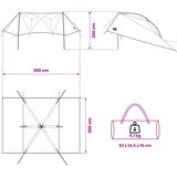 Šator za auto Maslinasto zelena 350 x 250 cm Poliester i čelik | shoptok.hr
