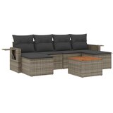  7-dijelni set vrtnih sofa sivi od poliratana | shoptok.hr