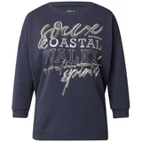 Soccx Sweater majica bež / mornarsko plava / zlatna / bijela