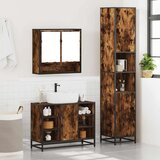 3-dijelni set kupaonskog namještaja boja hrasta drveni | shoptok.hr