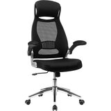 Songmics Pisarniški stol, črno- siv OBN86BK | Shoptok.si