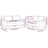  2-dijelni set sofa s jastucima tamnozeleni baršunasti | shoptok.hr