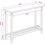 Konzolna stolica EKAI Bijela 112 x 35 x 76 cm Masivna borovina | shoptok.hr