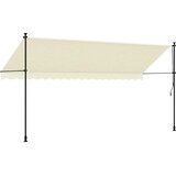 Tenda na uvlačenje krem 400 x 150 cm od tkanine i čelika | shoptok.hr