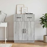 Kreveta Siva sonoma 66 x 34,5 x 87 cm Konstruirano drvo Slike