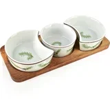 Deska za serviranje lesen akacija Modern Kitchen 26,5x11 cm bela 1 kpl, (5000179467)