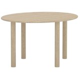Venture Home Hilo ovalni blagovaonski stol 130 × 110 cm, prirodna boja drva | shoptok.hr