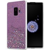 Cadorabo Ohišje, združljiv s Samsungom v vijolični barvi z bleščicami - zaščitni pokrov iz fleksibilnega silikona TPU s penečimi bleščicami, (20575562) | Shoptok.si