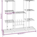  Stalak za cvijeće 94 5 x 25 x 89 cm bijeli željezni | shoptok.hr